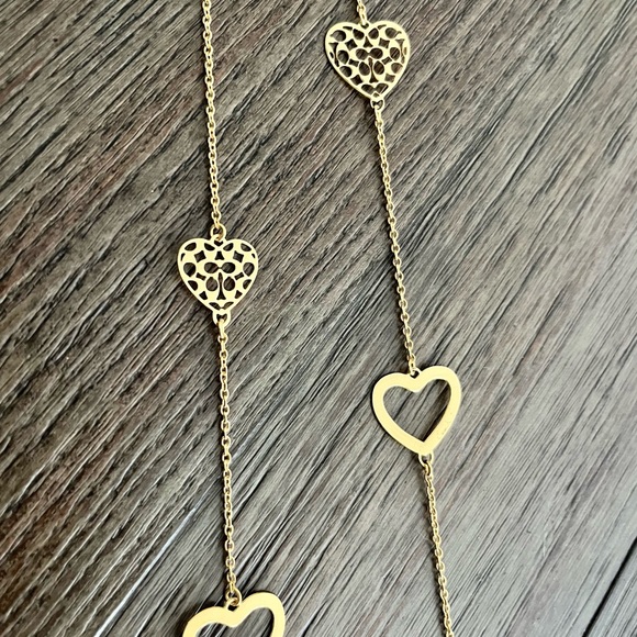 Coach Signature Hearts Logo Necklace - Picture 1 of 6